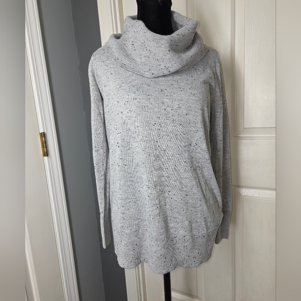 Loft Cowl Neck Cozy Gray Women's Sweater Size Xsmall